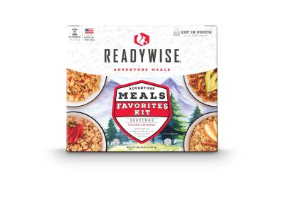 9 Ready to Eat Packaged Trail Meals Camping Favorites - Cook in Resealable Pouches Including 3 Breakfasts 6 Entrees