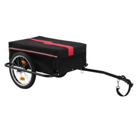 130*68*45cm Steel 100kg 16 Inch Quick Release Wheel Cloth Pocket Trailer Bicycle Trailer