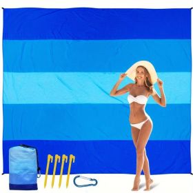 Waterproof Ground Mat - Sandproof, Portable Outdoor Blanket Ideal For Picnics, Travel, Camping And Hiking (Option: Blue)