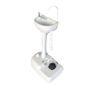 Potable And Portable Outdoor Washbasin (Option: White)