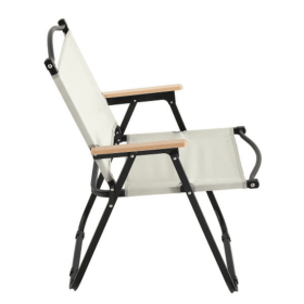 CamFolding Outdoor Chair For Indoor And Outdoor Use, Suitable For Camping, Picnic, Beach, Backyard, Barbecue, Party, Terrace, Beige (Option: 1pcs)