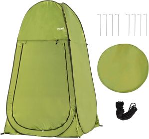 Camping Shower Tent 7FT Instant Up Privacy Tents, Portable Toilet Tent Outdoor Dressing Room, Foldable Camp Sun Shelter For Beach Fishing (Option: Green)