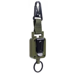 Outdoor Fishing Retractable Metal Hanging Buckle (Type: Style A, Color: Green)
