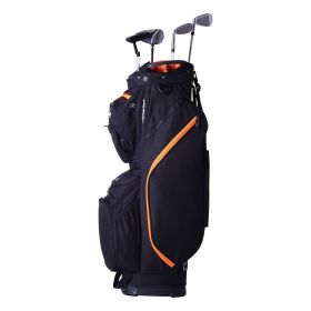 VEVOR Golf Cart Bag with 14 Way Organizer Divider Top, 36' 13 Pockets Premium Cart Bag (Pocket: 11 PCS, Color: Black)
