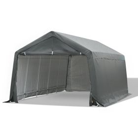 20' x 12' Heavy Duty Outdoor Temporary Boat Shed/Carport Canopy Tent - Gray (Option: Gray-10x10x10 mm)