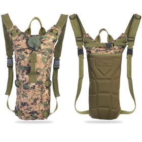 1Pc 3L Tactical Hydration Pack  Water Bladder Adjustable Water Drink Backpack For Hiking Cycling Climbing Running (Option: Jungle)